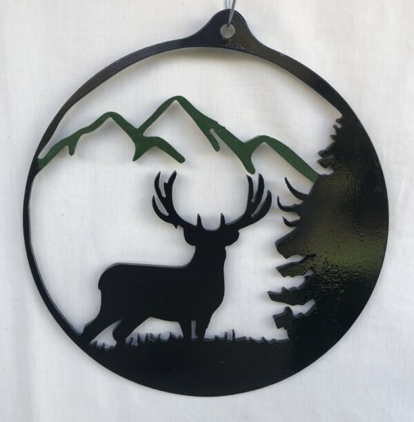 Odinson Steel Art Deer in the Forest - Summer Hills