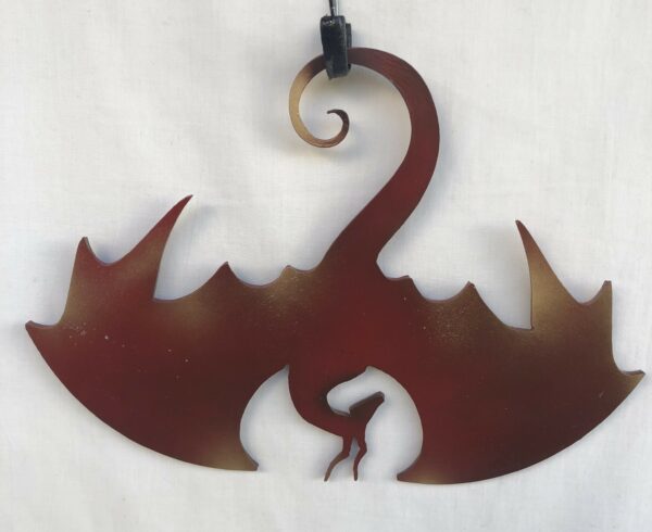 Odinson Steel Art Dragon - Red - Hanging