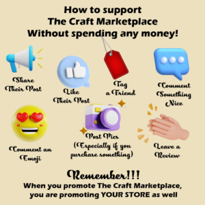 The Craft Marketplace support poster